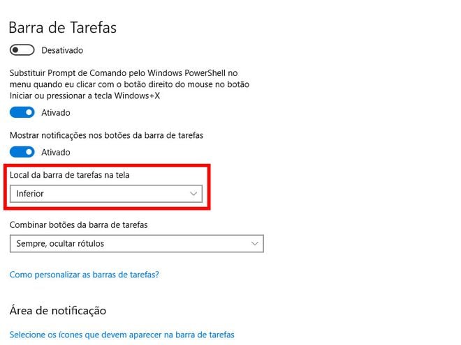 Como mudar a posição da barra de tarefas no Windows 10 Canaltech