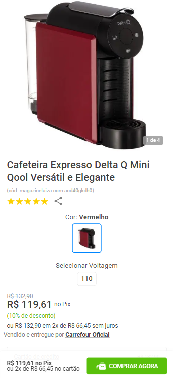 Cafeteira Expresso Delta Q Mini Qool Vers Til E Elegante Canaltech