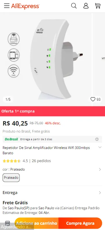 Repetidor De Sinal Amplificador Wireless Wi Fi Mbps Canaltech Ofertas