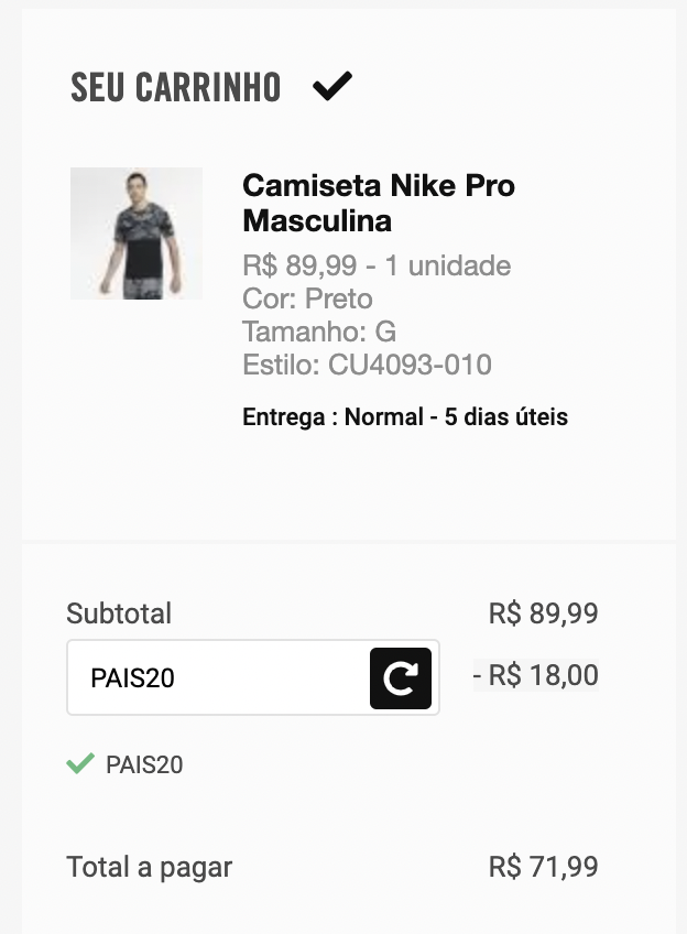 Cupom De De Desconto Nike Canaltech Ofertas