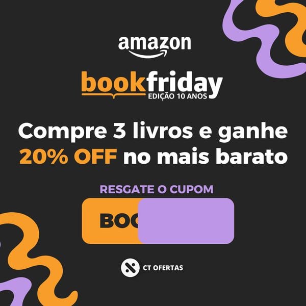 Cupom Amazon compre 3 livros e ganhe 20 OFF no mais barato Válido