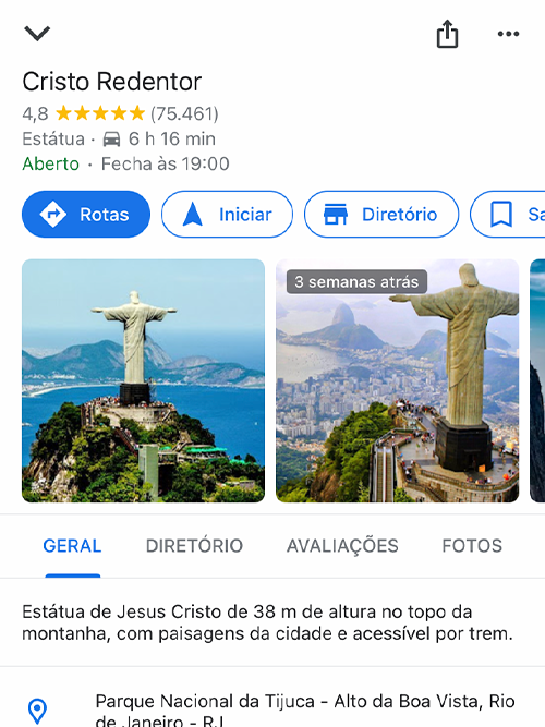 Google Maps é uma opção interessante para planejar rotas (Imagem: Captura de tela/Canaltech)