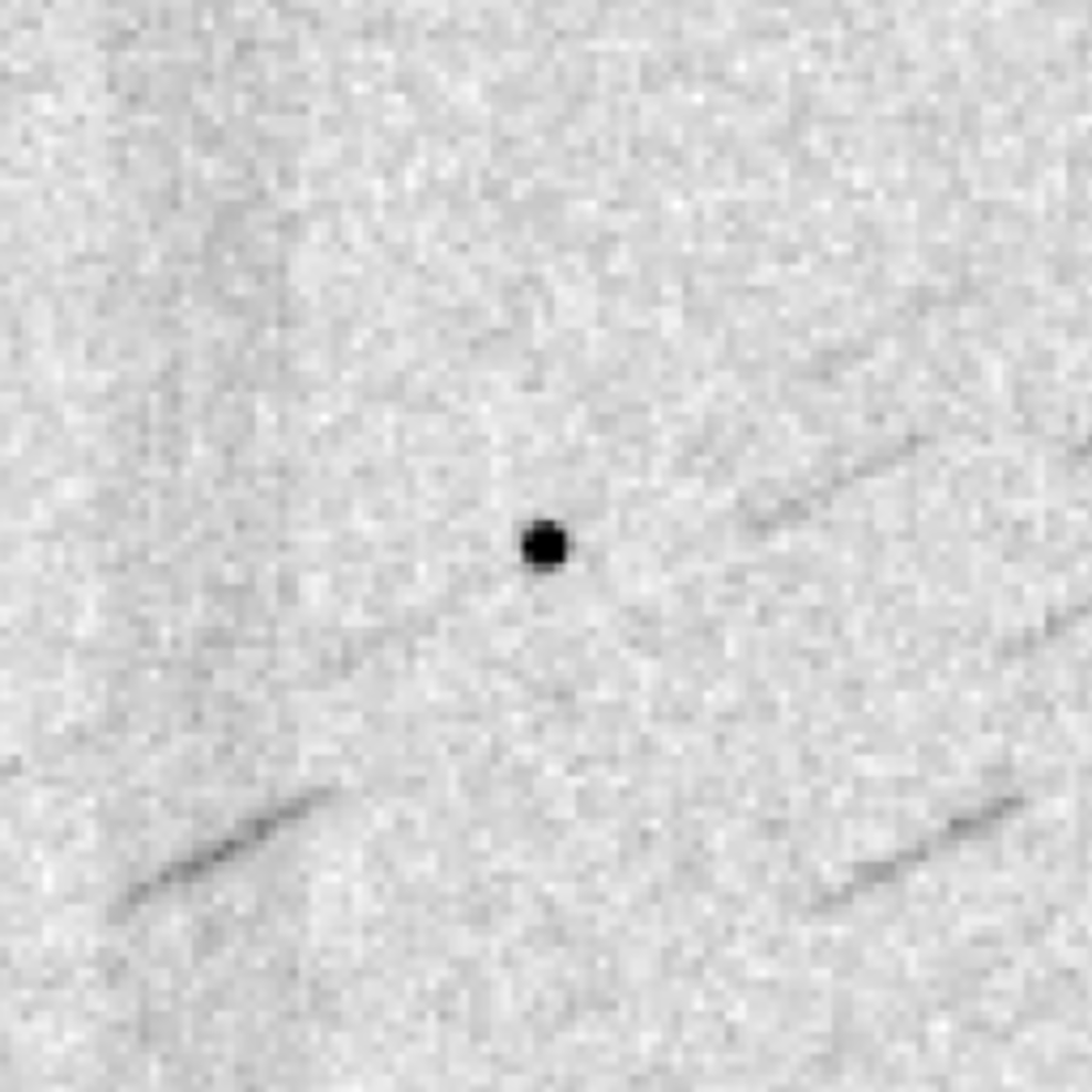 Asteroide 2019 OK observado um pouquinho antes da passagem, em julho de 2019 (Imagem: Reprodução/S. Schmalz/ISON)