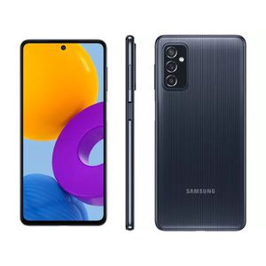 Smartphone Samsung Galaxy M52 128GB Preto 5G - 6GB RAM Tela 6,7” Câm. Tripla + Selfie 32MP