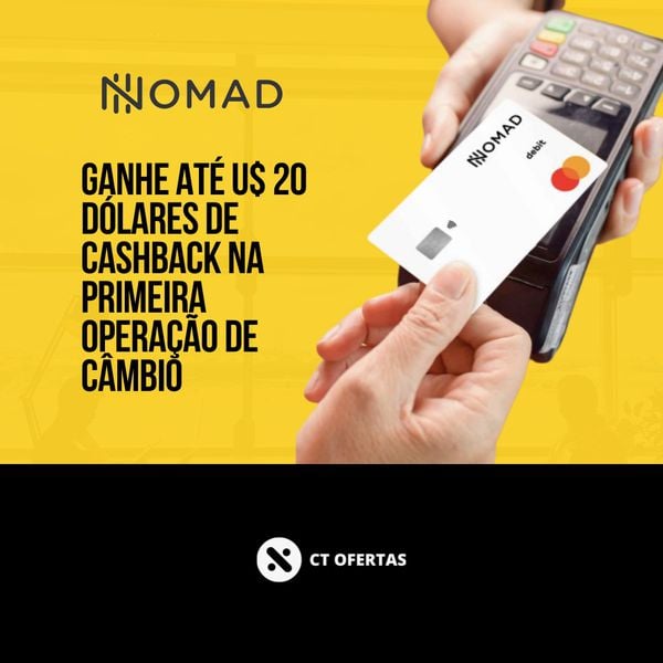 Torne-se cliente Nomad, uma conta 100% gratuita, sem anuidade ou manutenção e ATÉ US$ 20 DE CASHBACK [DETALHES NA DESCRIÇÃO]