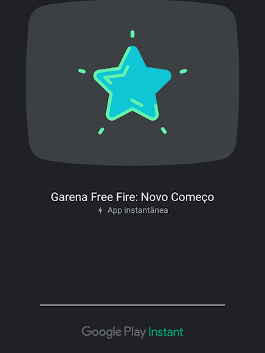 Usando o Google Play Instant para jogar Free Fire online sem fazer