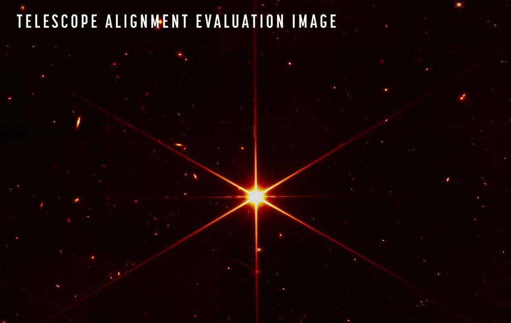 Imagem da estrela 2MASS J17554042+6551277 pelo James Webb (Imagem: Reprodução/NASA/STScI)