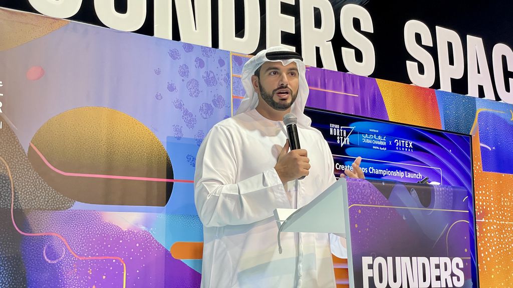 Vice-presidente da DCDE, Saeed AlGergawi, lança nova edição da competição de apps com prêmio de US$ 50 mil aos vencedores (Imagem: Bruno De Blasi/Canaltech)