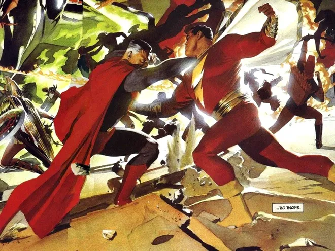 Rivalidades entre super-heróis nos quadrinhos: Superman vs Shazam (Imagem: Reprodução/DC Comics)