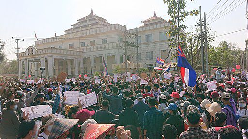 Governo de Mianmar tem repelido protestos com violência (Imagem: Reprodução/Ninjastrikers/Wikimedia)