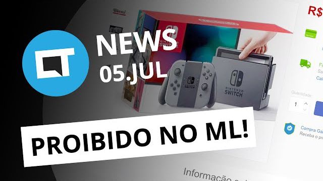 Venda do Nintendo Switch proibida no Brasil; Nasa vai bater nave espacial em ast