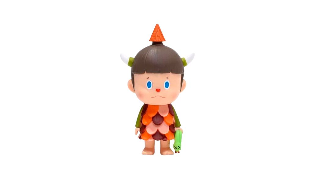 Monster Boy não é um garotinho, mas sim um monstrinho — seus olhos azuis podem ser amarelos (Imagem: Pop Mart/Divulgação)
