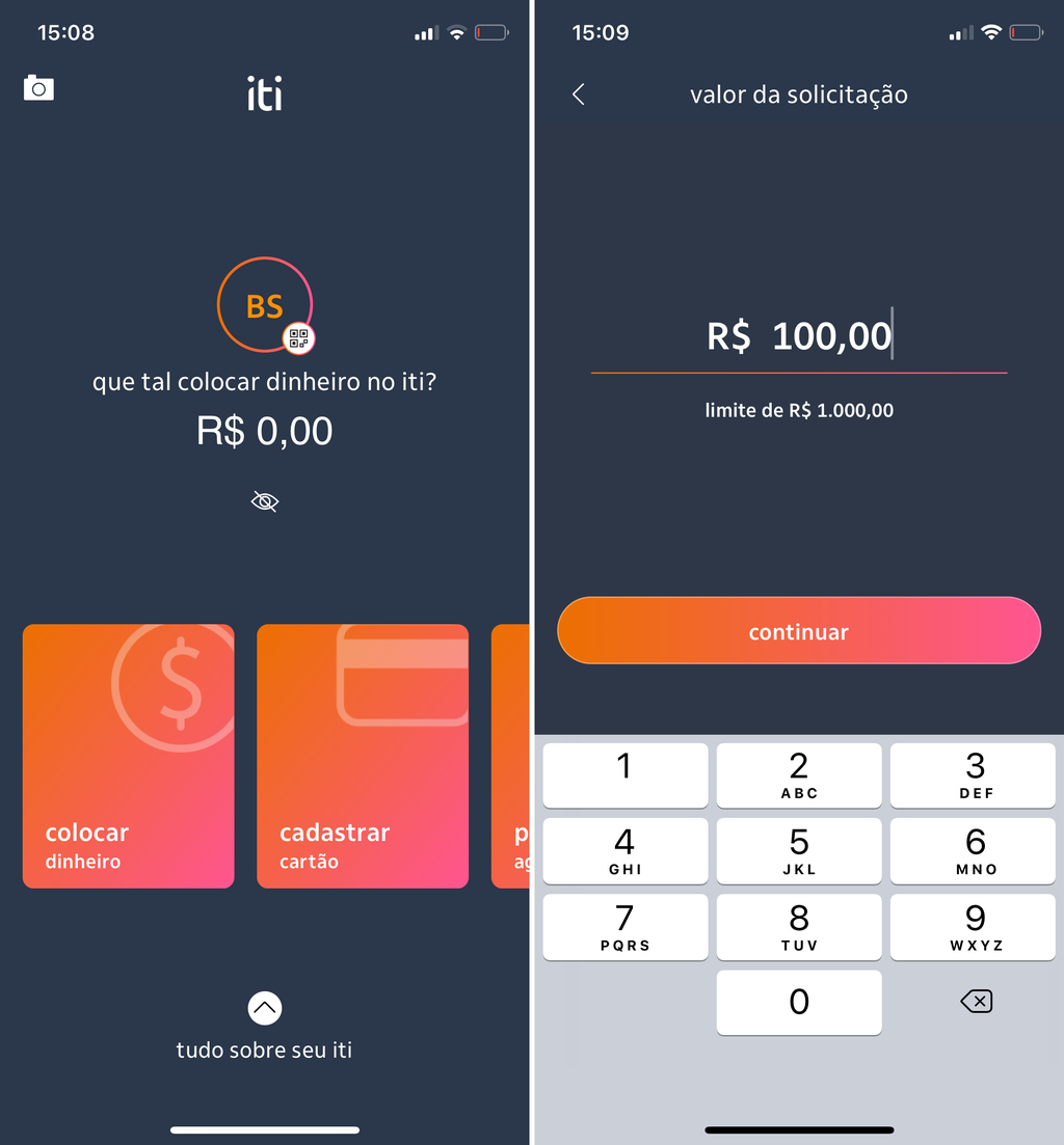 Iti é a plataforma de pagamentos do banco Itaú / Captura de tela: Bruno Salutes