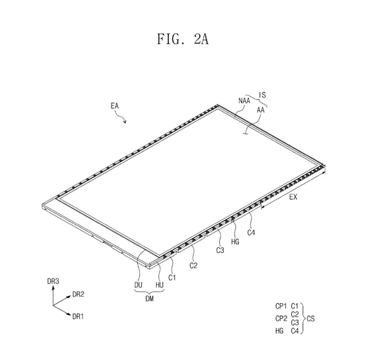 Patente enrolável Samsung (USPTO)