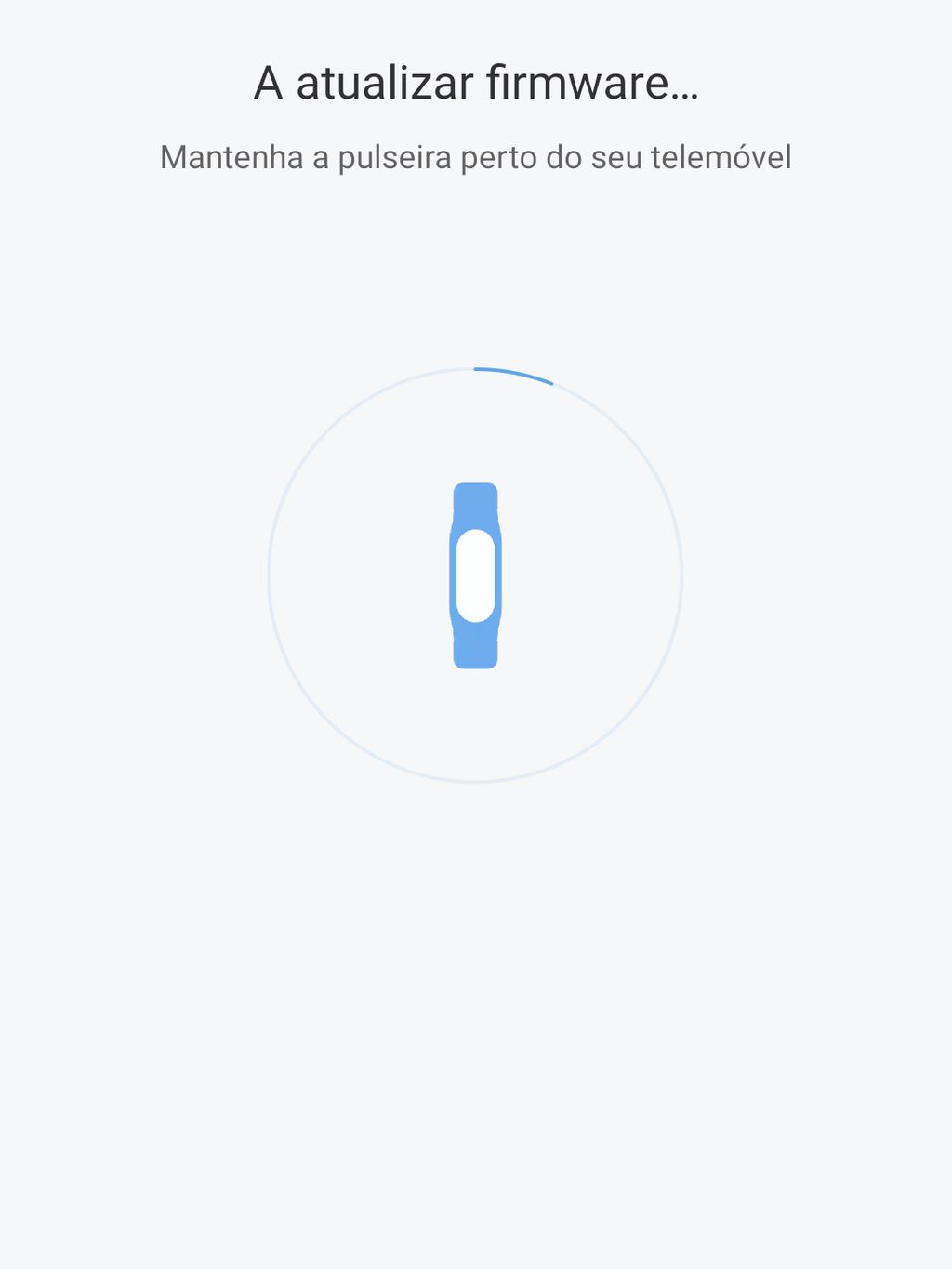 Aguarde a atualização do firmware (Imagem: Felipe Junqueira/Captura de tela)