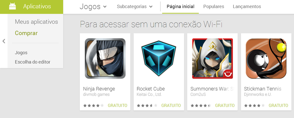 Jogos que rodam offline recebem nova categoria na Google Play