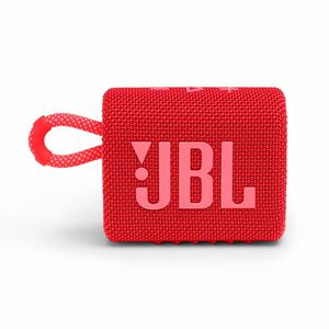 Caixa de Som JBL GO3, Bluetooth, À Prova d'Agua e Poeira, 4,2W RMS, Vermelho - JBLGO3RED