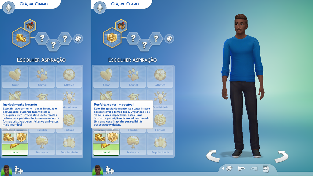 The Sims 4 Kit Faxina Fantástica traz novidades com duas aspirações: incrivelmente imundo e perfeitamente impecável (Imagem: Captura de tela/Nathan Vieira/Canaltech)