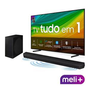 LEIA A DESCRIÇÃO | Smart TV 50" QLED 4K 50Q60D 2024 + Soundbar HW-B550/ZD - Samsung | PIX + CUPOM NO CARRINHO, EXCLUSIVO MELI+