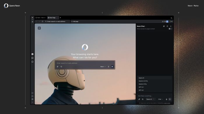 Opera libera navegador de IA para todos, mas ainda exige assinatura