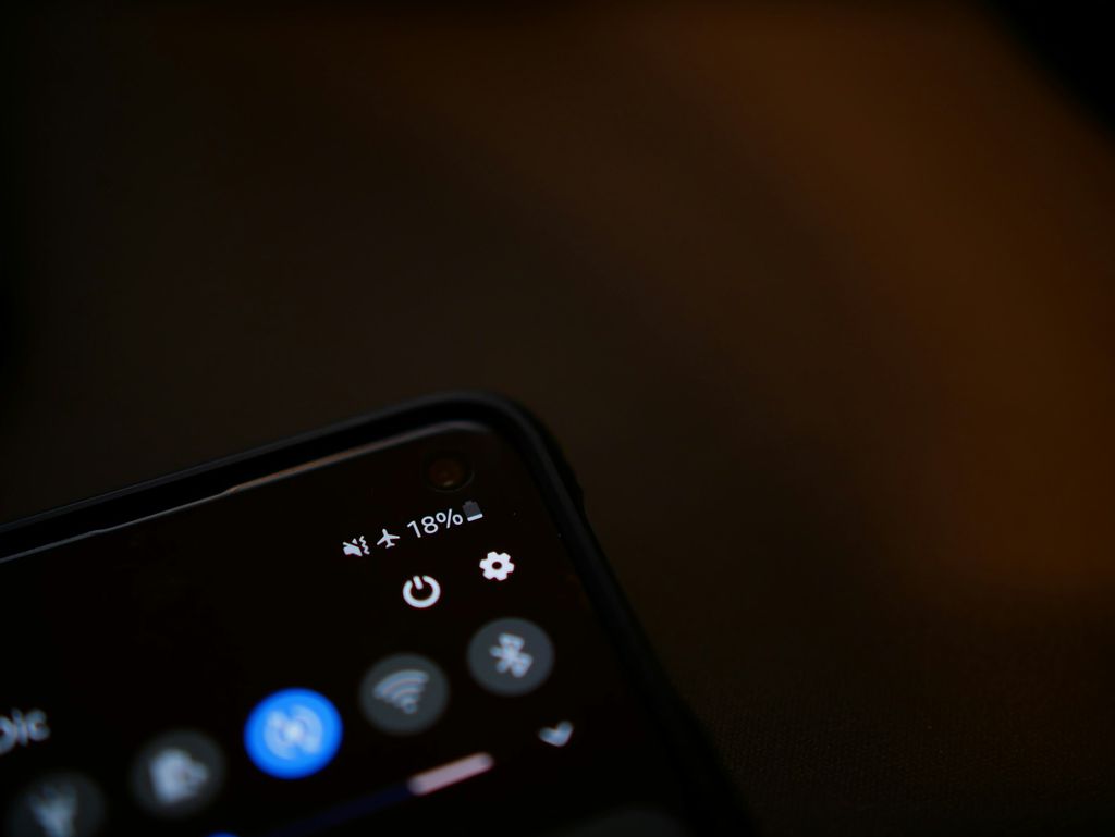 Celular no modo avião