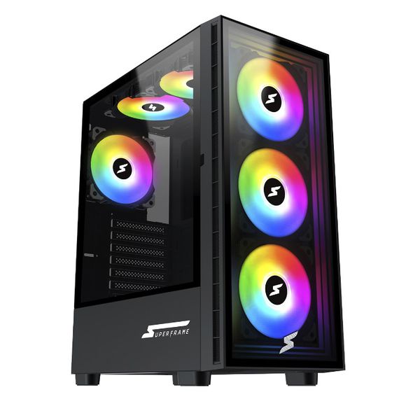 Gabinete Gamer SuperFrame Strider, Mid Tower, Vidro Temperado, ATX, Sem Fonte, Sem Fan