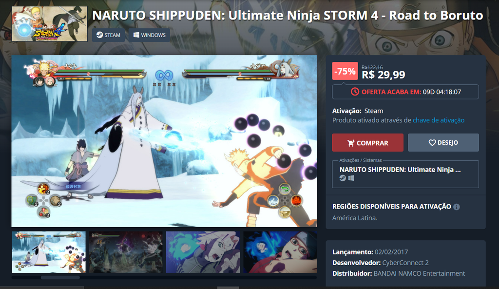 NARUTO SHIPPUDEN: Ultimate Ninja STORM 4 - Road to Boruto - PC - Buy it at  Nuuvem