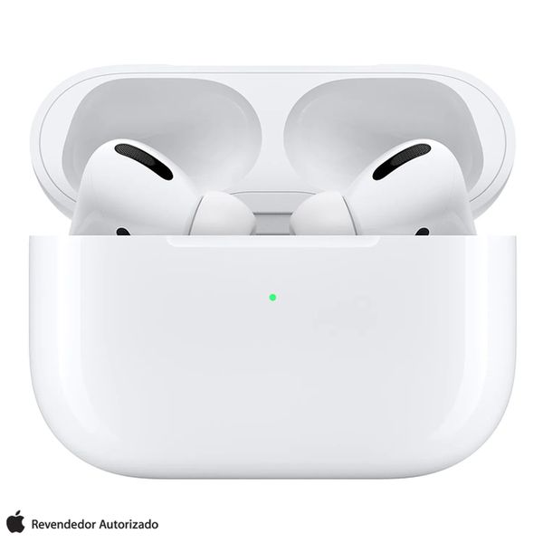 Fone de Ouvido sem Fio Apple AirPods Pro Headphones com Estojo de Carregamento Branco - MWP22BE/A [PIX]
