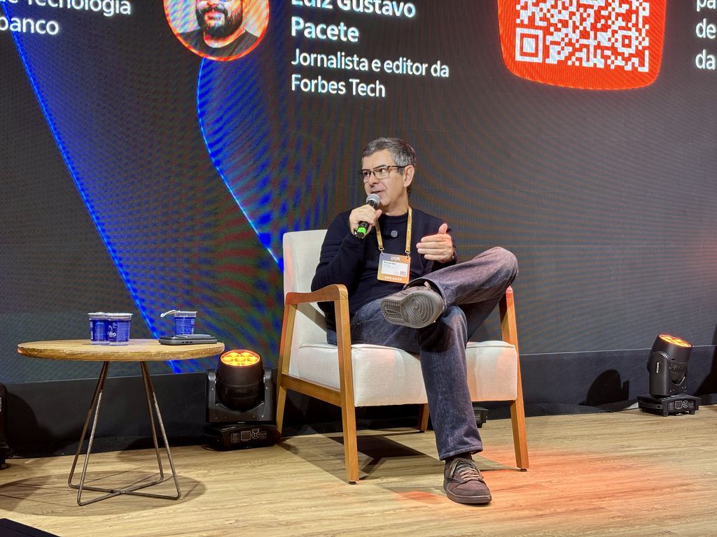 CIO do Itaú Unibanco, Ricardo Guerra, no Web Summit Rio (Imagem: Bruno De Blasi/Canaltech)