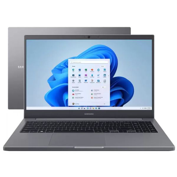 Notebook Samsung Book 15,6” Full HD Intel Core i3 4GB - 256GB SSD - Windows 11 NP550XDA-KV3BR [CUPOM]