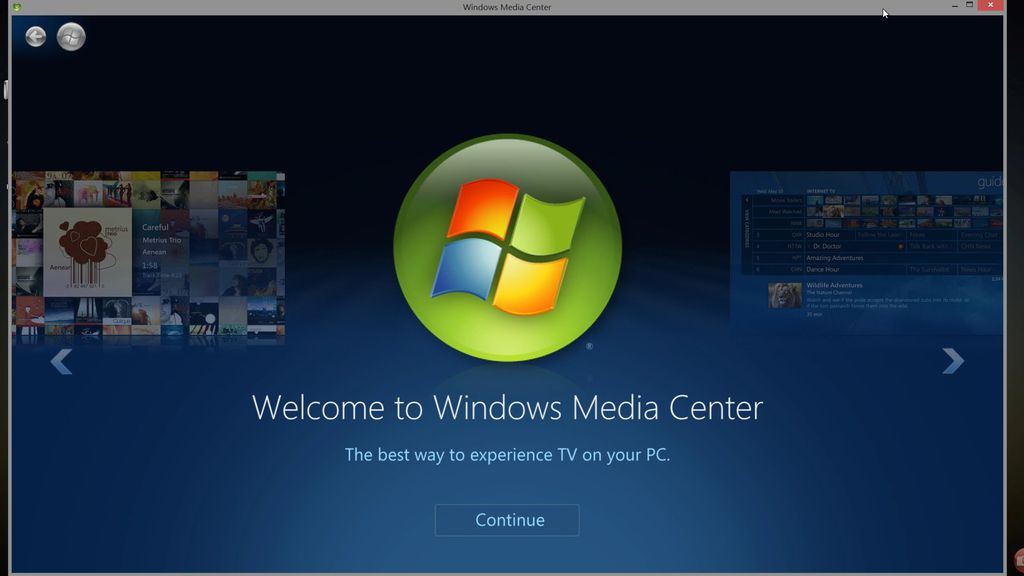 Windows Media Center Windows Media Center