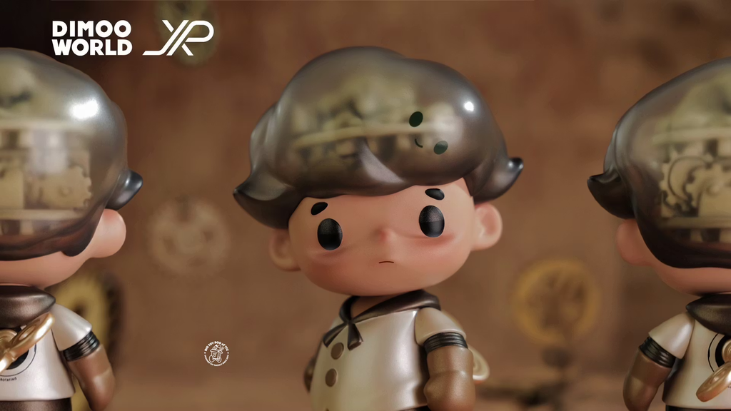 Dimoo é um rapazinho com um cabelo grande que vive mudando de acordo com a coleção, mas sempre com olhar inocente (Imagem: Pop Mart/Divulgação)