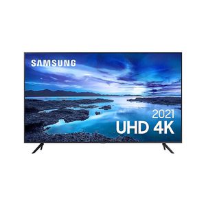 Smart Tv 43 Polegadas UHD 4K 43AU7700 Processador Crystal Tela sem Limites Samsung