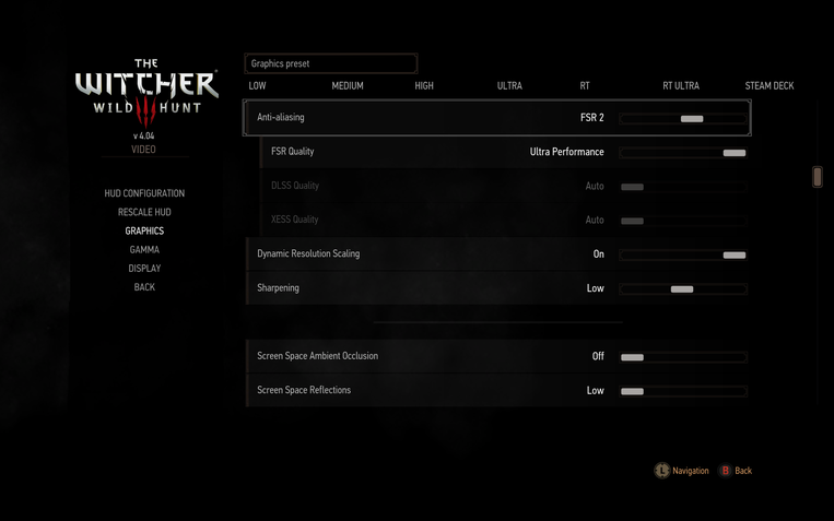 Lenovo Legion Go Configs The Witcher 3 - 2