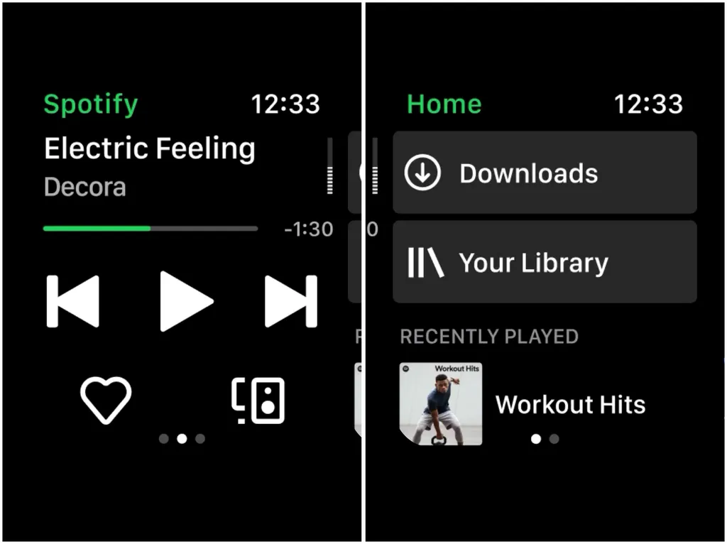 Escute músicas de forma prática no Spotify para smartwatch (Imagem: Captura de tela/Thiago Furquim/Canaltech)