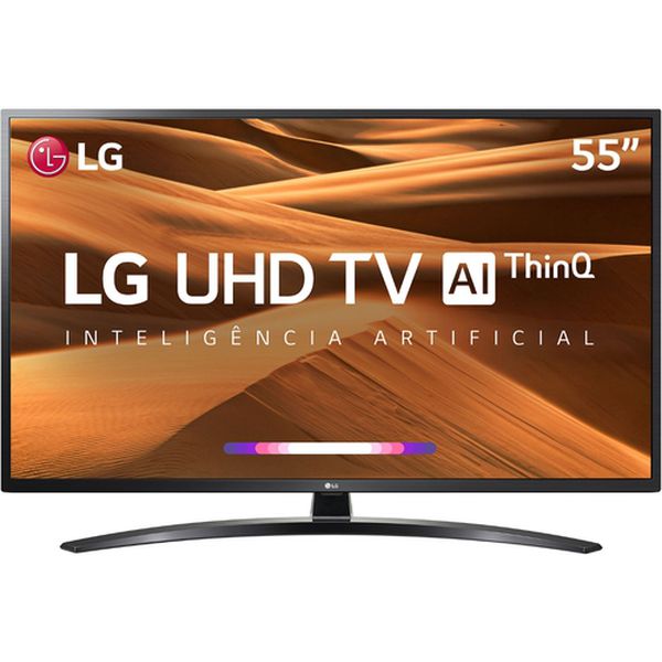Smart TV LED 55" LG UM7470 Ultra HD 4K HDR Ativo, DTS Virtual X, Inteligência Artificial, ThinQ AI, WebOS 4.5