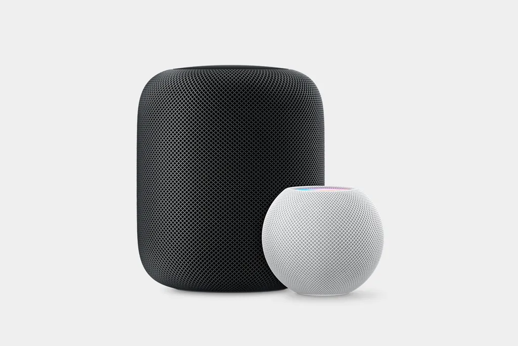 O HomePod e o HomePod Mini são os únicos modelos de speaker inteligentes lançados pela Apple até o momento (Imagem: Divulgação/Apple)