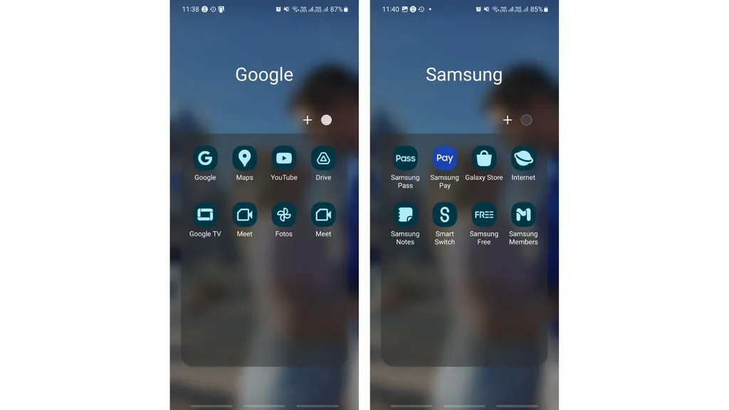 Além dos serviços do Google, os celulares da Samsung vem recheados de apps próprios (Imagem: Alveni Lisboa/Canaltech)