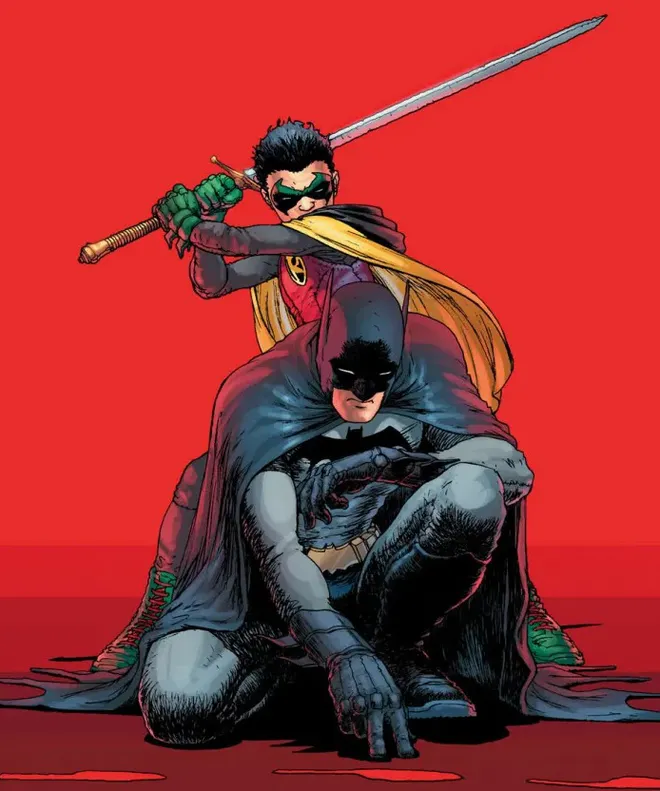 O fato de Damian ser um pequeno psicopata pode render um filme bem diferente do Batman (Imagem: Reprodução/DC Comics)