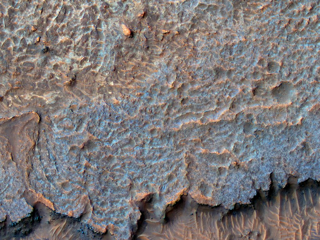 Ainda não se sabe o que formou essa textura em Marte (Imagem: NASA/JPL/UArizona)
