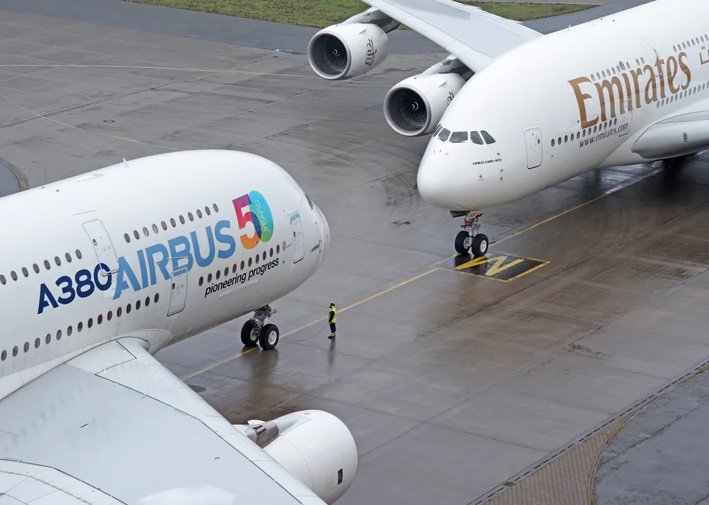 A Emirates é a maior operadora do A380 (Imagem: Divulgação/Airbus-Lutz Borck)