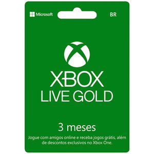 Live Gold - 3 Meses - Xbox