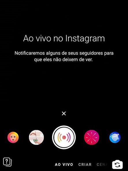 O Instagram também permite que seus usuários interajam ao vivo com seguidores (Captura de tela: Ariane Velasco)