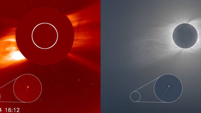  Reprodução/ESA/NASA/SOHO/