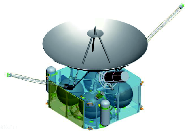 Esquema de sonda chinesa para missões na heliosfera (Imagem: Reprodução/Scientia Sinica)