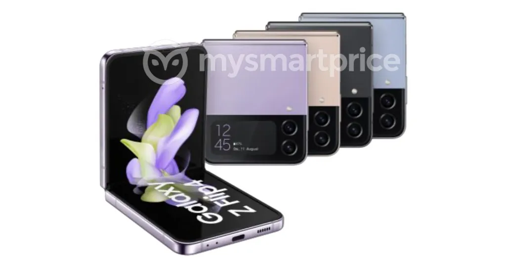 Conforme os rumores, o Galaxy Z Flip 4 deve ganhar uma tela externa maior (Imagem: Reprodução/MySmartPrice)