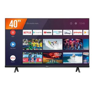 Smart TV Android LED 40" Full HD TCL 40S615 com Google Assistant 2 HDMI 1 USB Wi-Fi Bluetooth [CUPOM]