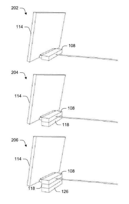 Módulos de memória RAM, armazenamento e até placa de vídeo seriam encaixados junto à unidade de processamento na parte traseira do PC Surface Módulos de memória RAM, armazenamento e até placa de vídeo seriam encaixados junto à unidade de processamento na parte traseira do PC Surface