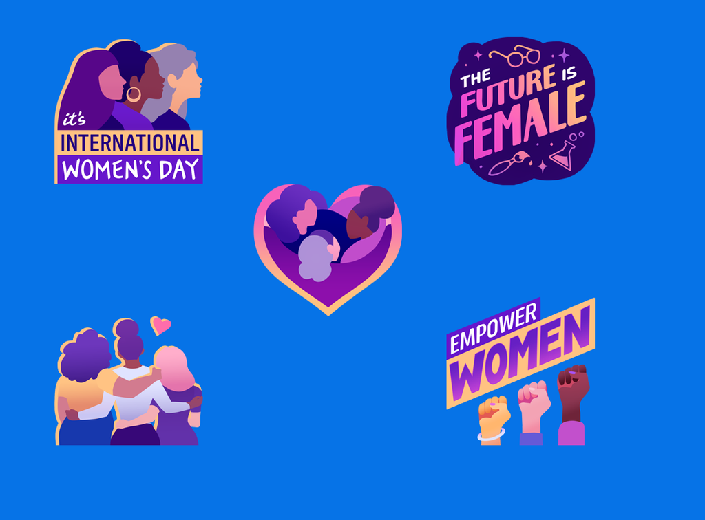 Facebook e Instagram apostam em stickers comemorativos para o dia da mulher (Imagem: Divulgação/Facebook, montagem/Nathan Vieira)