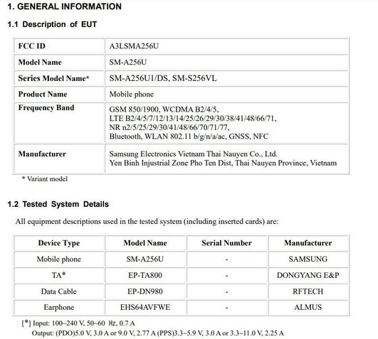 Samsung Galaxy A25 5G passa pelo FCC e tem detalhes antecipados por certificação